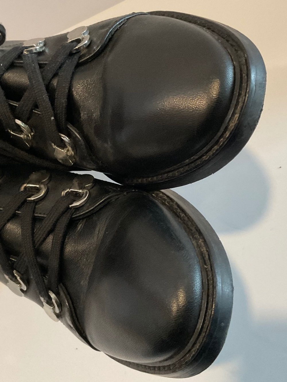 AQUATALIA Italy Clarisa Round Toe Leather/Suede Collar Booties Black Size 7.5 - Picture 6 of 13